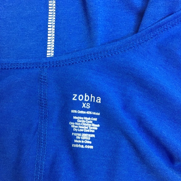 Zobha yoga blue tank top, size XS. - Picture 7 of 10